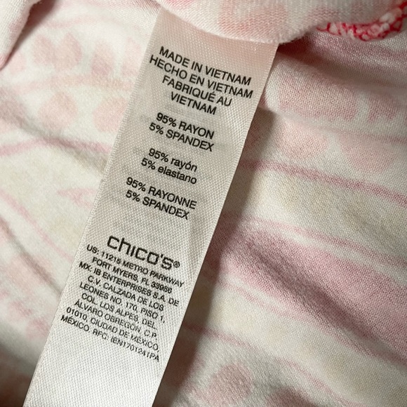 Chico’s knee length mosaic lace front dress - Picture 6 of 8